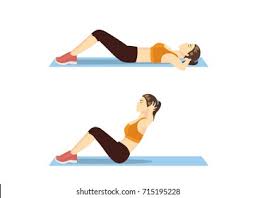 Photo of how to do an ab sit-up.