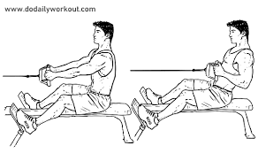 Photo of how to do a seated cable row.